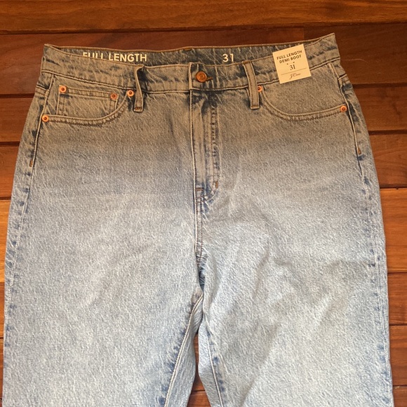 NWT J. Crew Full-length Demi-Boot Jeans 31 - Picture 3 of 13